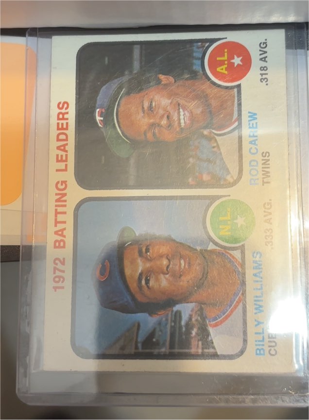 1973 Topps #61 1972 Batting Leaders Billy Williams Rod Carew — front
