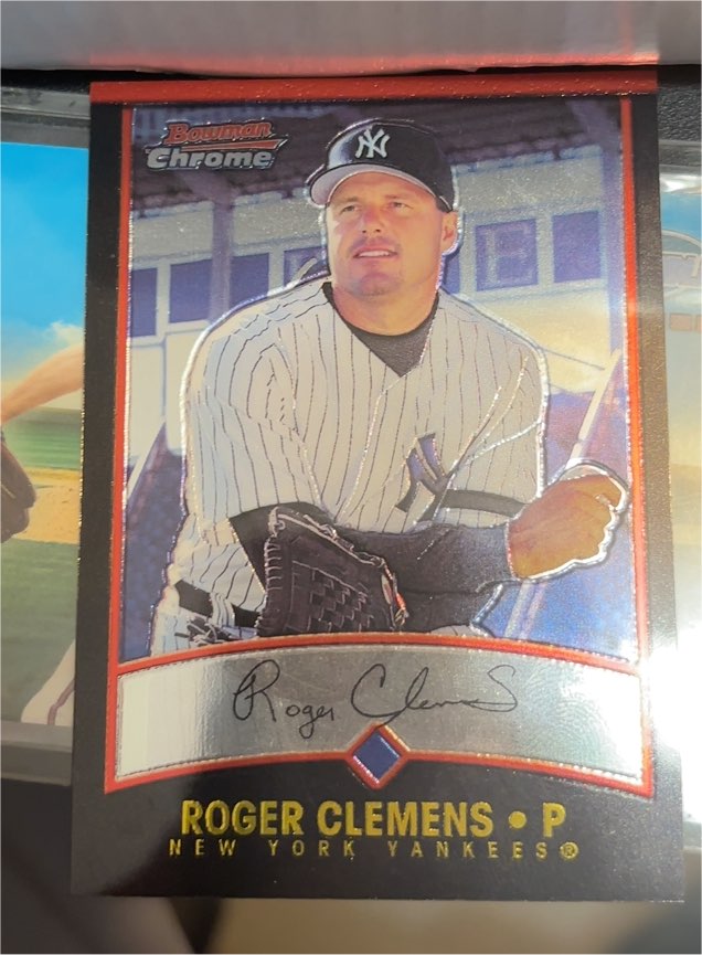 2001 Bowman Chrome #69 Roger Clemens — front
