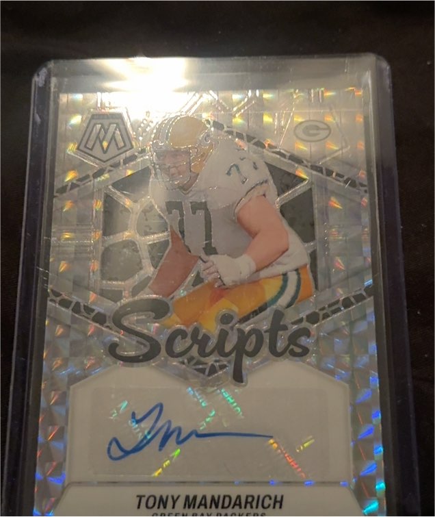 2024 Panini Mosaic Scripts #SC-TMA Tony Mandarich — front