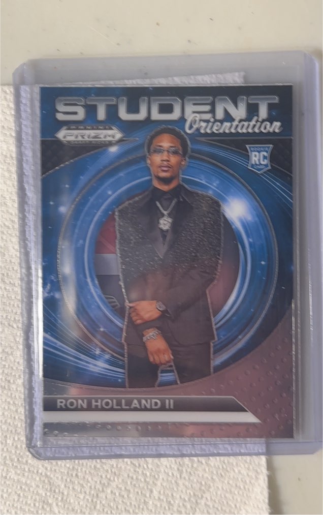 2024 Panini Prizm Draft Picks Student Orientation #1 Ron Holland II — front