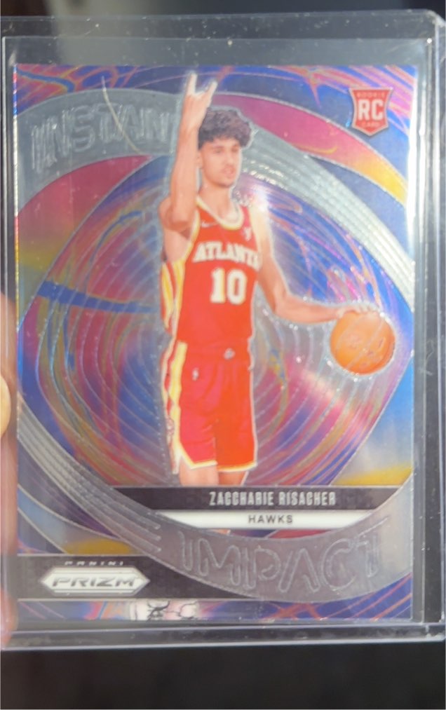 2024-25 Panini Prizm #21 Zaccharie Risacher Instant Impact — front