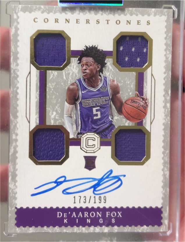 2017-18 Panini Cornerstones #173 De'Aaron Fox — front