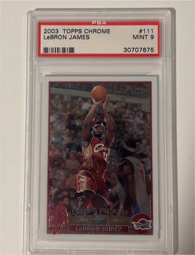 2003 Topps Chrome #111 LeBron James — front