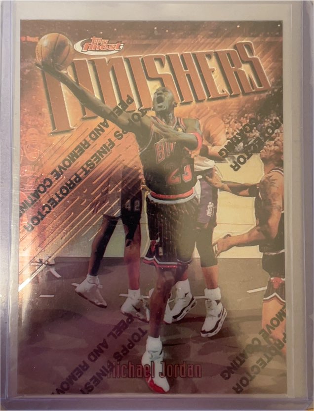 1997 Topps Finest Finishers #39 Michael Jordan — front