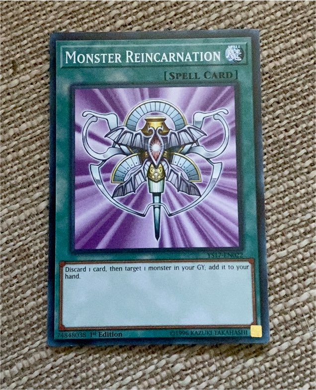 Yu-Gi-Oh! Monster Reincarnation #7488038 — front