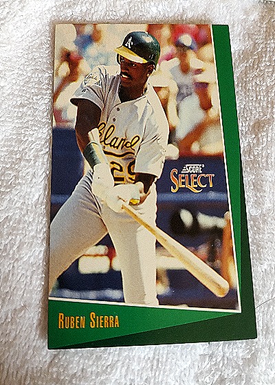 1993 Score Select #366 Ruben Sierra — front