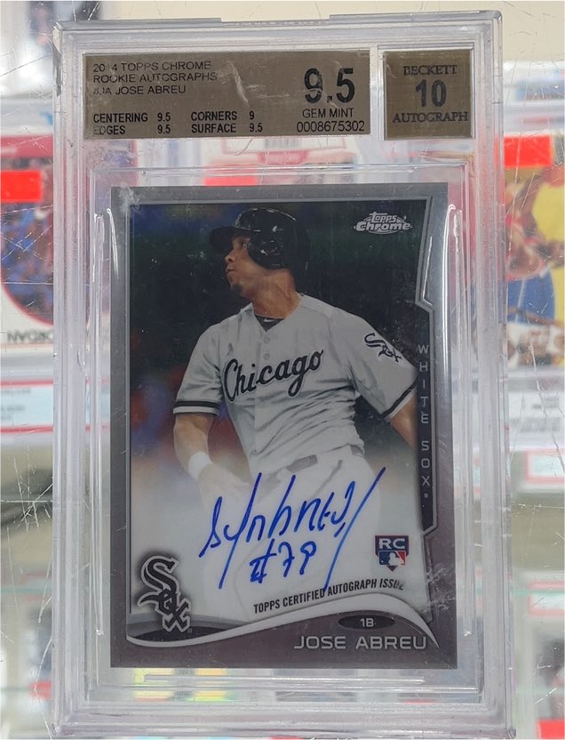 2014 Topps Chrome Rookie Autographs #JA Jose Abreu — front