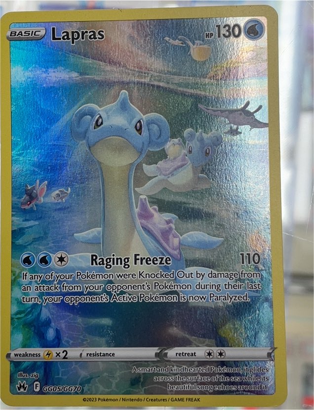 2023 Pokémon Crown Zenith #GG05 Lapras — front