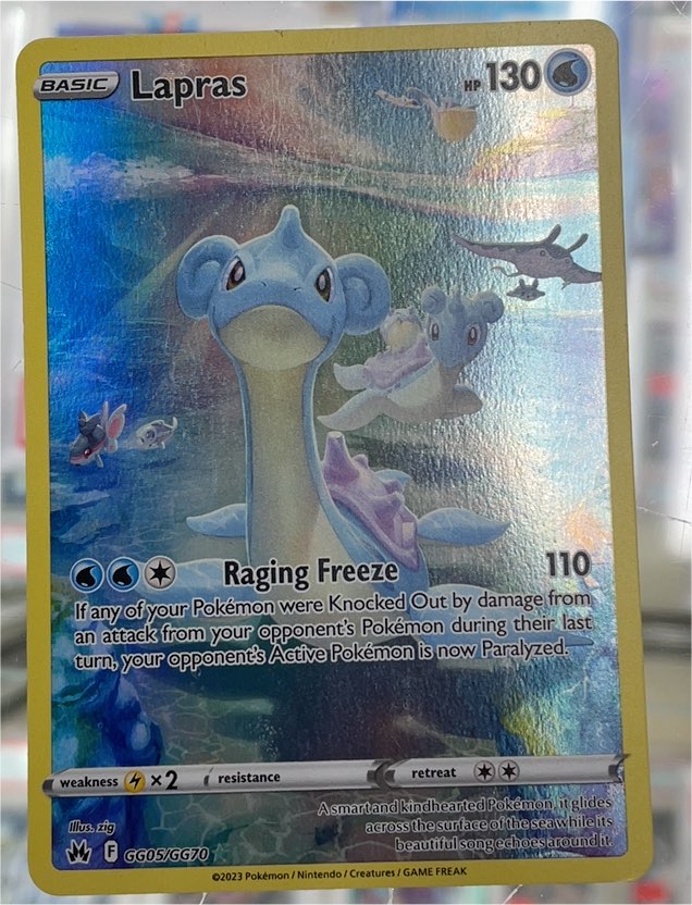 2023 Pokémon Crown Zenith #GG05 Lapras — front