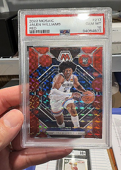 2022 Panini Mosaic #217 Jalen Williams — front