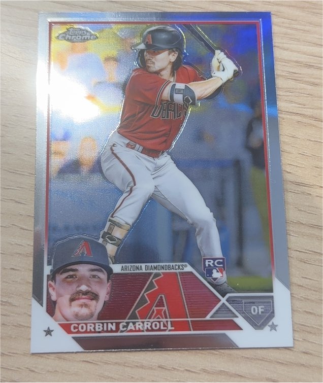 2023 Topps Chrome #95 Corbin Carroll Rookie — front