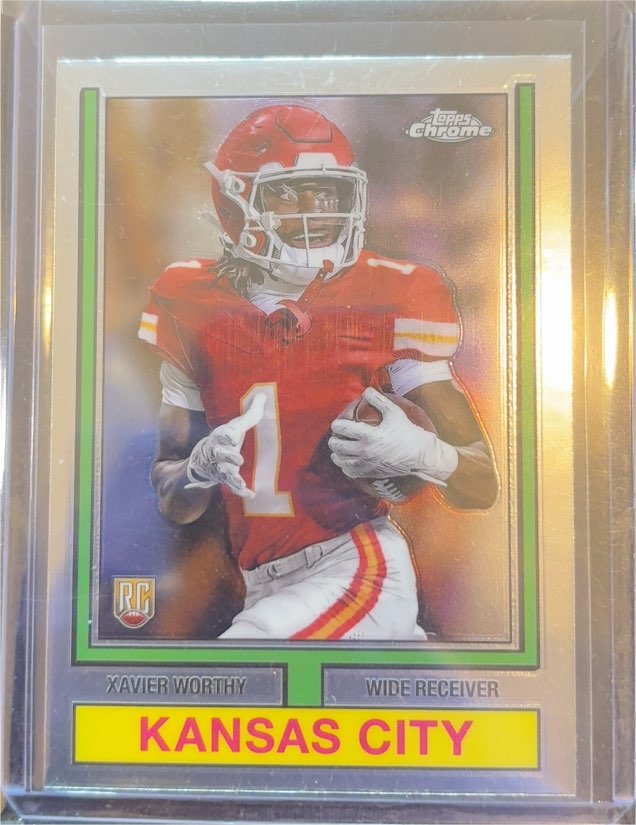 2024 Topps Chrome 1974 #74TF-8 Xavier Worthy — front