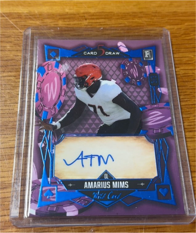 2024 Wild Card 5 Card Draw #Amarius Mims — front