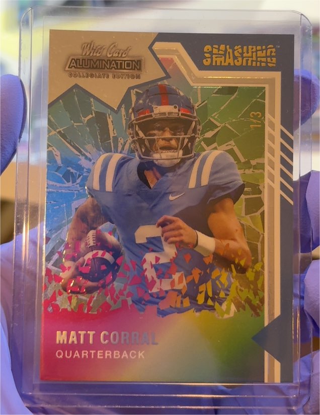 2021 Wild Card Alumination Collegiate Edition Smashing Matt Corral — front