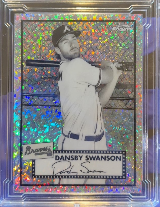 2021 Topps Chrome Platinum Anniversary #241 Dansby Swanson — front