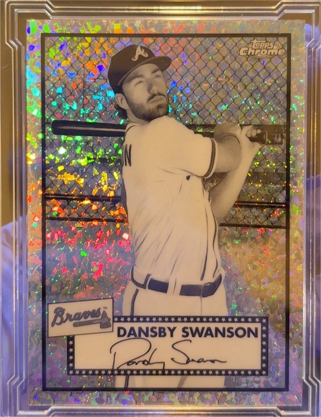 2021 Topps Chrome Platinum Anniversary #241 Dansby Swanson — front