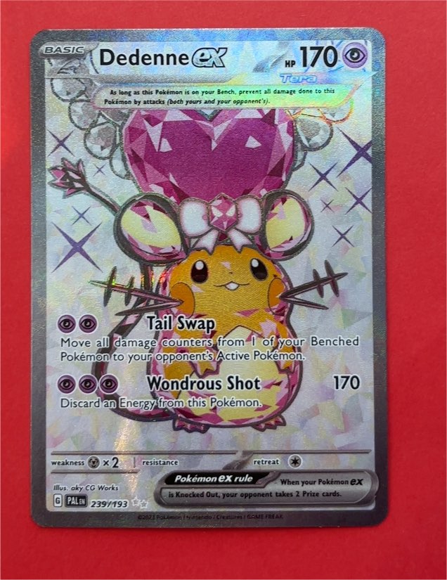 2023 Pokémon Paldea Evolved #239/193 Dedenne ex — front