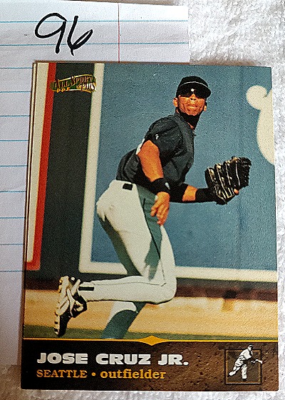 1996 Score Board All Sports Plus #162 Jose Cruz Jr. — front