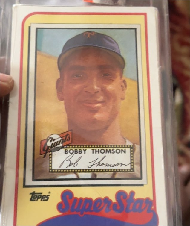 1989 Topps #313 Bobby Thomson — front