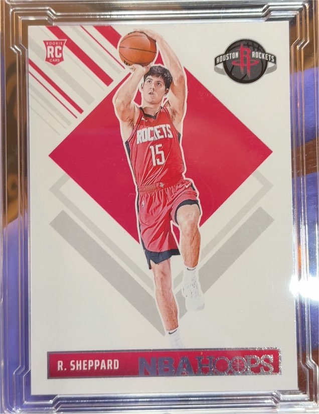 2024-25 Panini NBA Hoops #291 Reed Sheppard Rookie Tribute Houston Rockets — front
