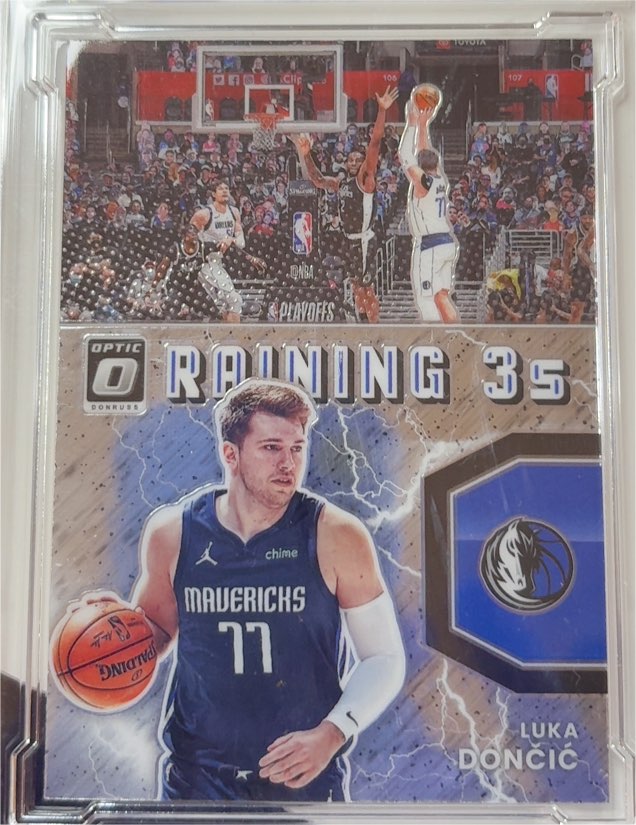 2021-22 Donruss Optic #4 Luka Doncic Raining 3s — front