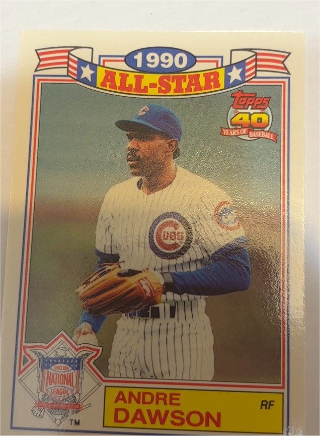 1990 Topps All-Star #18 Andre Dawson — front