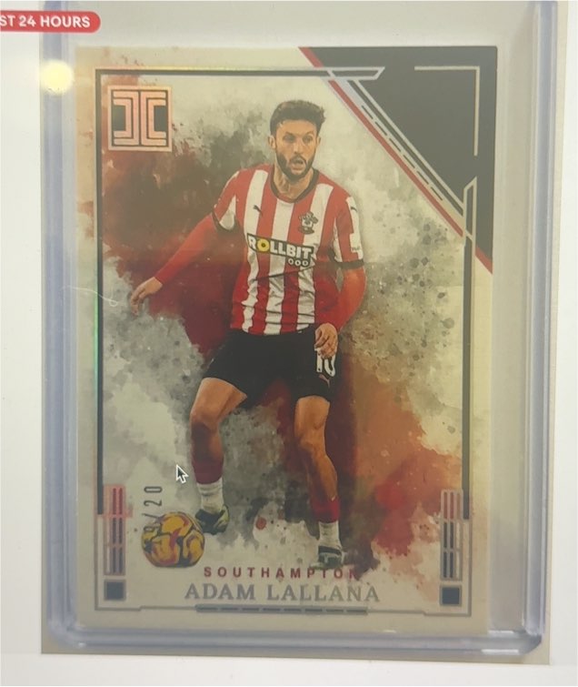 2024-25 Panini Impeccable Premier League #20 Adam Lallana — front