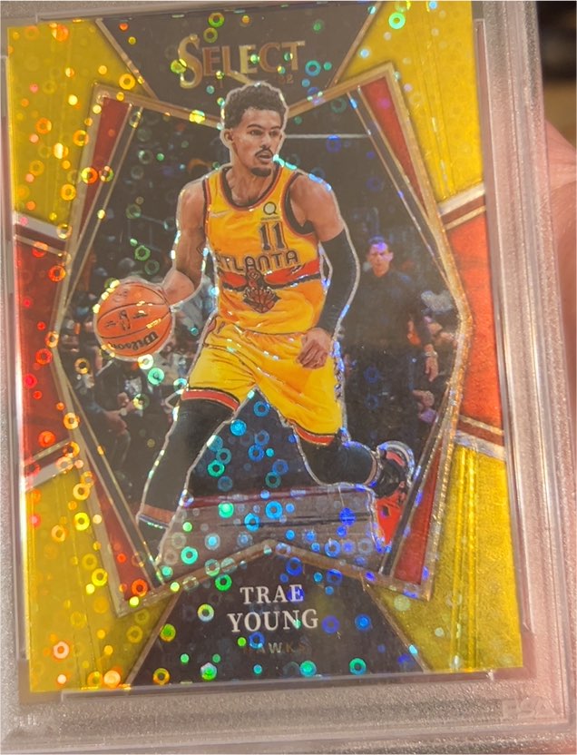 2021-22 Panini Select Premier Level Trae Young — front