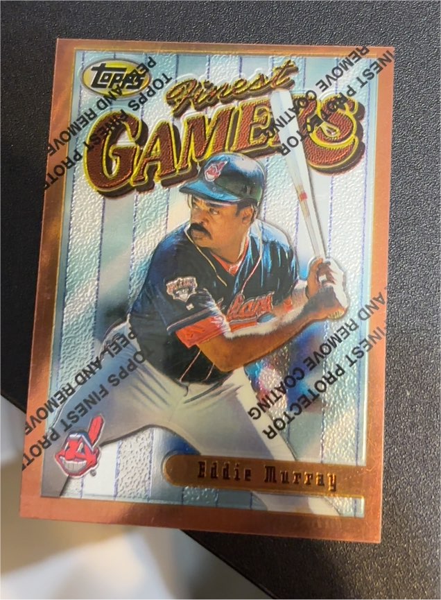 1996 Topps Finest Gamers #21 Eddie Murray — front