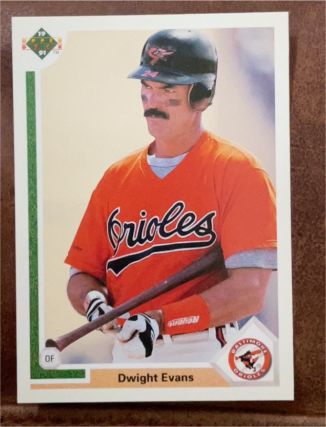 1991 Upper Deck #776 Dwight Evans Baltimore Orioles — front