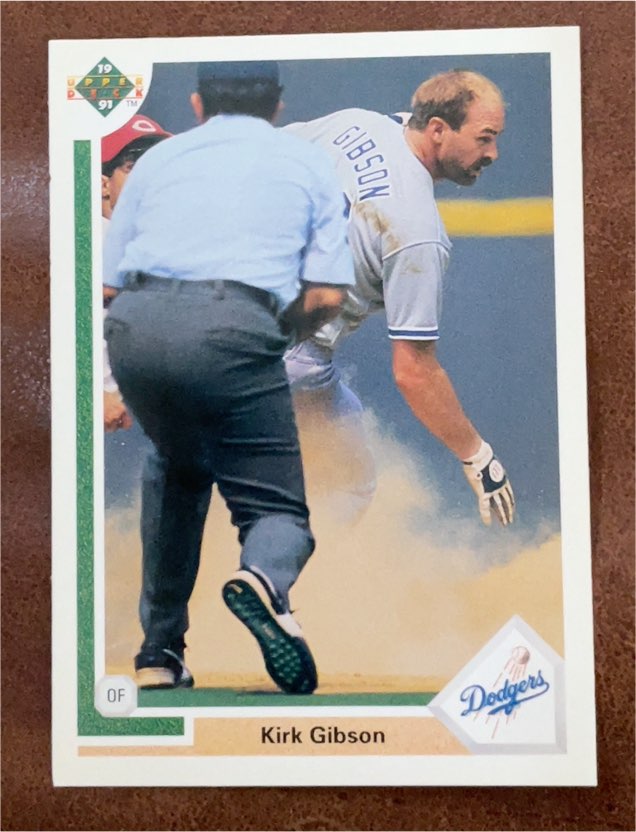 1991 Upper Deck #634 Kirk Gibson — front