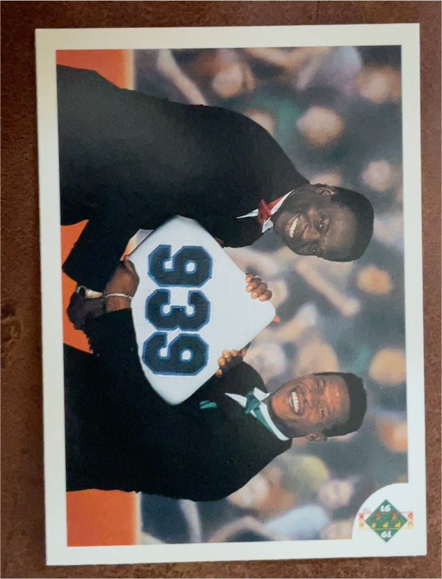1991 Upper Deck #636 Rickey Henderson / Lou Brock — front