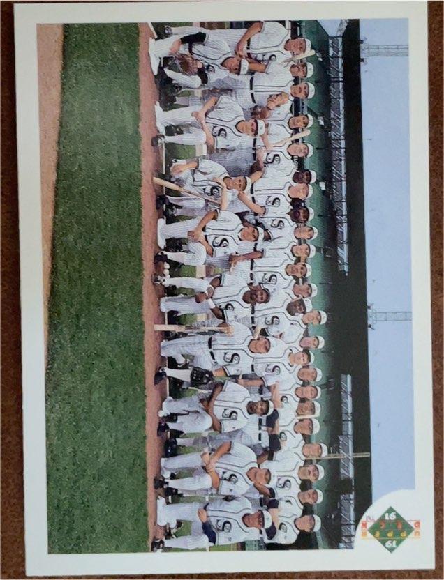 1991 Upper Deck #617 Chicago White Sox — front