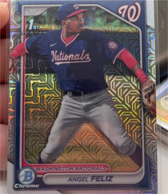 2024 Bowman Chrome #BCP-198 Angel Feliz — front