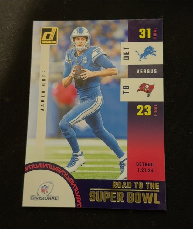 2024 Donruss Road to the Super Bowl #SBDR3 Jared Goff — front