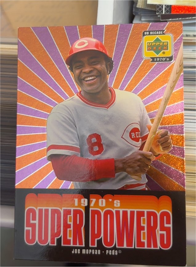 2001 Upper Deck Decade 1970's Super Powers #SP2 Joe Morgan — front