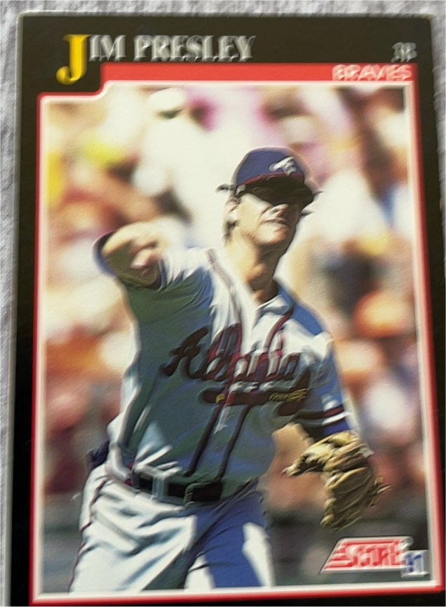 1991 Score #771 Jim Presley — front