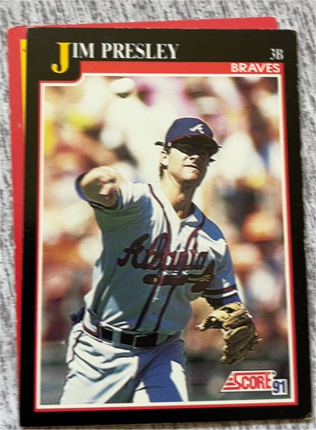 1991 Score #771 Jim Presley — front