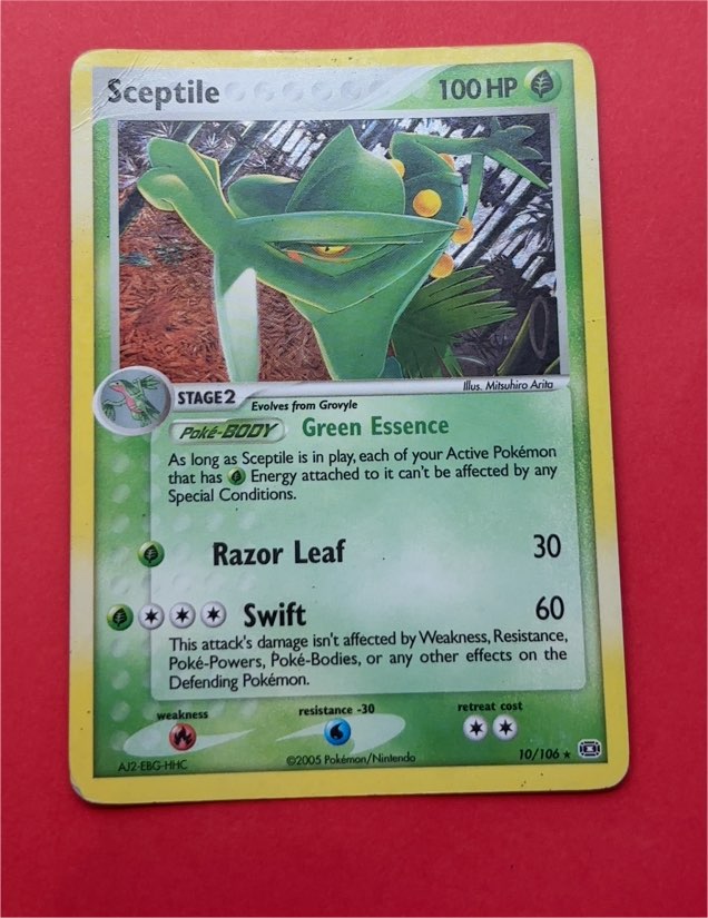 2005 Pokemon EX Emerald #10/106 Sceptile — front