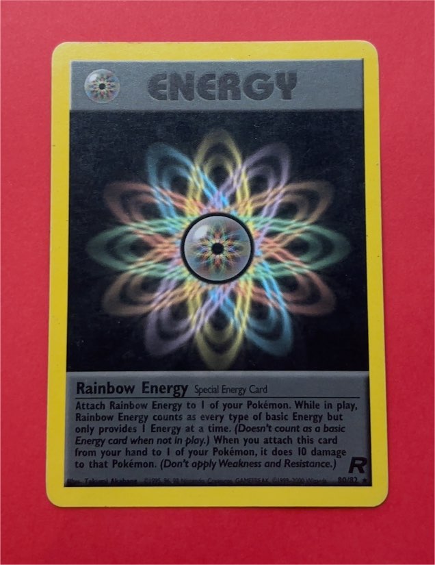 2000 Pokémon Team Rocket #80 Rainbow Energy — front