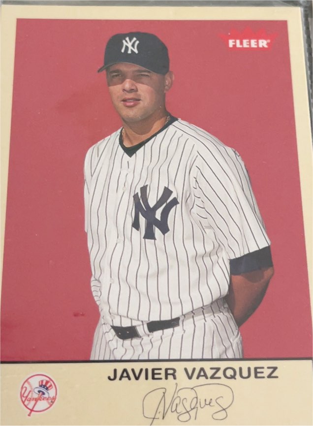 2005 Fleer Tradition #126 Javier Vazquez — front