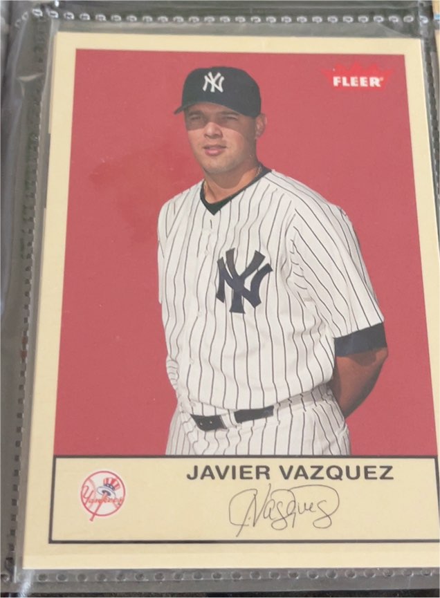 2005 Fleer Tradition #126 Javier Vazquez — front