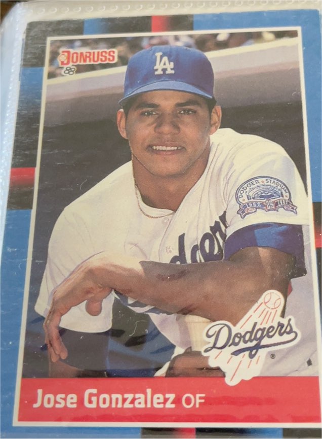 1988 Donruss #341 Jose Gonzalez — front