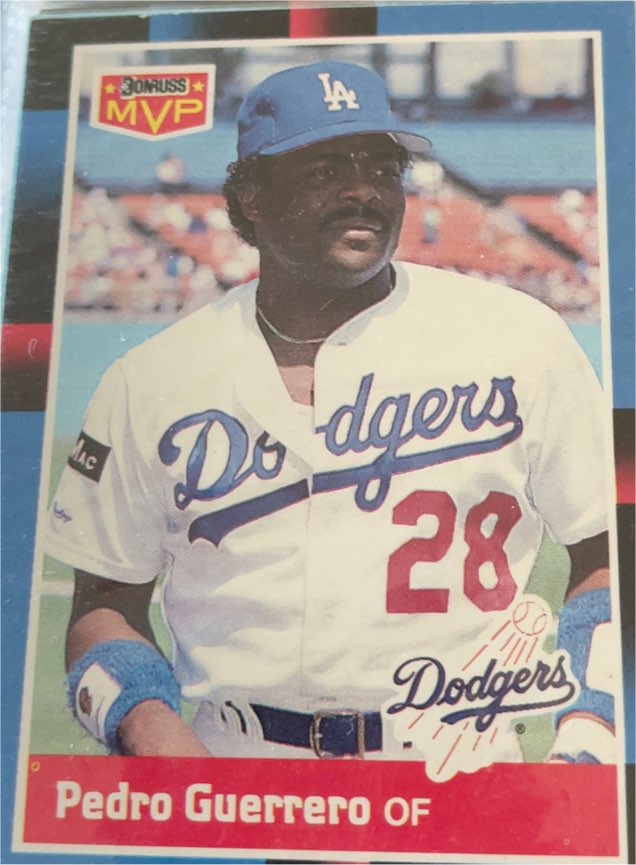 1988 Donruss #BC-16 Pedro Guerrero — front