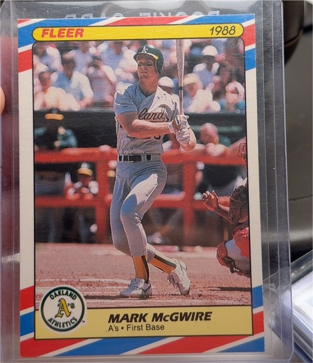1988 Fleer Superstars #23 Mark McGwire — front