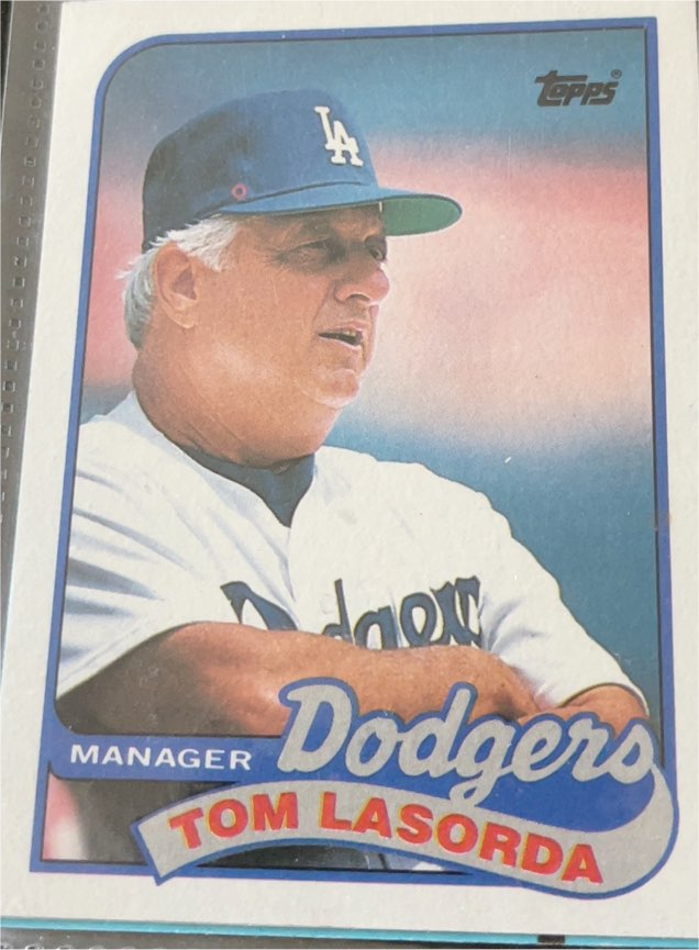 1989 Topps #254 Tom Lasorda — front