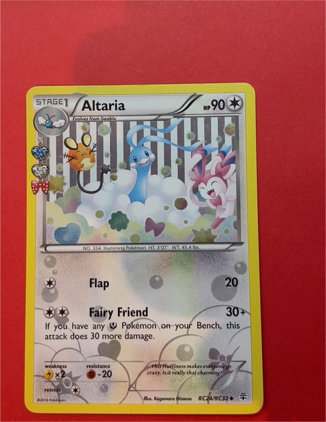 2016 Pokémon Generations Radiant Collection #RC24 Altaria — front
