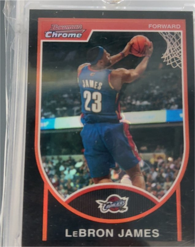 2007 Bowman Chrome #23 LeBron James — front