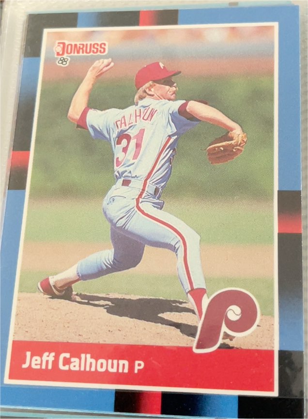 1988 Donruss #509 Jeff Calhoun — front