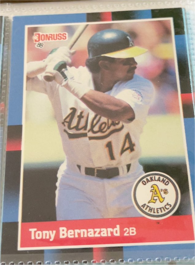 1988 Donruss #344 Tony Bernazard — front